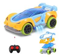 Pup Go First Remote Control Car for Kids 3-4 Years Old, Strong Fast Mini RC Toy, Small Wild Racing Vehicle, Birthday Gift for Boys Girls Toddlers (Yellow)
