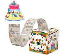 Pup Go Happy Birthday DIY Money Box Cash Pull, 2 DIY 0-9 Number Stickers
