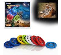 Pup Go Projection Discs Set for Kids Age 3 4 5 6 7 Years, 9 Discs 72 Images, 3 Themes: Wild Animals, Sea & Space, Boxed Set for Easy Storage, Ideal Accessories for Our Dinosaur Torch Projector