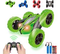 Pup Go Remote Control Car for Kids 4-9 Years, High-Speed 4WD Stunt Vehicle with 360° Flips, LED lights Rechargeable Batteries Included, Perfect Thrilling Adventures and Exciting Birthday Celebrations