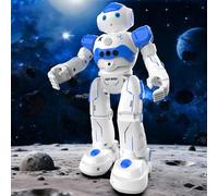 Pup Go Smart RC AI Robot Toy for Kids 3+, Early for Boys, Singing Dancing Interactive Talking Gesture Sensing Remote Control, STEM Educational Autistic (Blue)