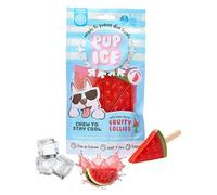 Pup Ice Dog Treats for Freezing at Home, Edible Chews for Small Dog Breeds and Puppies with Real Chicken to Keep Your Puppy Cool All Year Round Fruity Lollies with