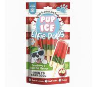Pup-Ice Elfie Pops Freezable Christmas Lolly Treats for Dogs 90g, Cranberry & Apple Pie Flavour, Chew For Digestion, Multivitamins
