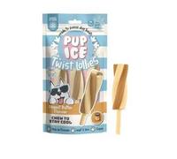 Pup-Ice Freezable Twist Lolly Treats for Dogs 90g, Peanut Butter Flavour, Chew For Digestion, Multivitamins