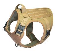 PUP PALS - Tactical Dog Harness No Pull Adjustable Easy Control Harness with Handle Reflective Patch for Training Service Heavy Duty Military K9 Dog Vest with Panel