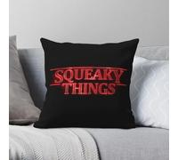 Pup Play Squeaky Things Square Pillowcase Polyester Linen Velvet Creative Zip Decorative Home Cushion Cover