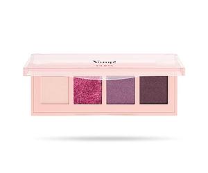 Pupa Palette 4 Eyeshadows Vamp! 004 Vibrant Plum - A selection of must-have colours in 6 variations and 3 different finishes to create natural to intense eye make-up