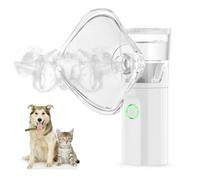 PUPCA Portable Pet Nebulizer for Dogs & Cats, Handheld Mesh Nebulizer for Pet Breathing Problems, Low-Noise, Dual Modes Fine Mist for Small & Large Pets