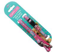 Pupco Nylon Puppy Set Tartan Pink 10mm X20-30Cm