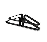 PUPETPO Freestanding Pet Gate Metal Support Feet, Triangle Support Feet Set of 2 for Extra Wide Foldable Pet Gate, Easy to Install, A Pair of Safety Fence Feet for Wooden Dog Gate, Black