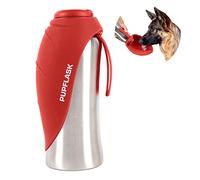 PupFlask Large Dog Water Bottle | 800 or 1200 ml Stainless Steel | Convenient Dog Water Dispenser | Puppy Travel Water Bowl | Portable Pet Water Bottle | Leak Proof Bottle Perfect Size For All Breed