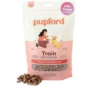 Pupford Freeze Dried Training Treats for Dogs & Puppies, 475+ Three Ingredient Bites (Beef Liver, 4 oz)