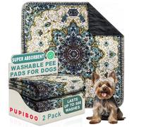 PUPIBOO Washable Pee Pads for Dogs and Cats - Super Absorbent Reusable Puppy Training Pads - 100% Waterproof, Leak-Proof & Non-Slip Whelping Pads for Pet Housebreaking