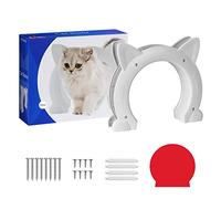 PUPIHOM Cat Door Interior Door, Interior Cat Door, Pet Doors for Kitties, Interior Cat Door for Hollow Door, Kitty Door, Indoor Cat Door, Secured Installation in Minutes, No-Flap