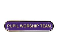 Pupil Worship Team Purple School Bar Badge