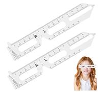 Pupillary Distance Ruler 2PCS 5.9inch Pupillary Distance Measurement Tool Clear Data Marking Easy to Use Pd Ruler for Hospitals Optical Store Supplies
