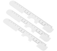 Pupillary Distance Ruler White for Opticians and Optometrists 3pcs