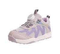 Pupils Park Casual Rotators Sneakers - Outdoor Runners Mesh Vented Upper Shock Absorbing Soft Sole Shoes, School Flat Trainershoes for 4-11 Y Purple