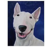 PuPLUm Digital Painting DIY Frameless Paint by Number Kit Bull Terrier Dog Paint by Numbers for Adults Oil Painting Gift Kits On Canvas,40x50cm