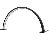 Puppal Half Moon Light for Nail Desk 16 inch 30w Nail Tech Light Nail Table Lamp with Wire Controller 3 Color 10 Brightness Touch Control Extension LED Light for Nails Tech, Stemless Dimming (Black)