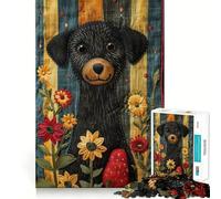 Pupper Wants Some Pet Hard Jigsaw Puzzle for Adults 1000 Pieces Solid Logic Toy Simple Fun Precision Cut (38x26cm)