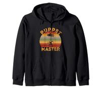 Puppet Master Retro Ventriloquist Ventriloquism Puppeteer Zip Hoodie