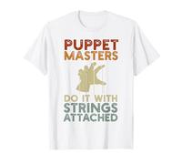 Puppet Mastery Shadow Play Ventriloquist Performance Art T-Shirt