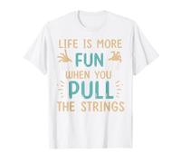 Puppet Mastery Shadow Play Ventriloquist Performance Art T-Shirt