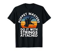Puppet Mastery Shadow Play Ventriloquist Performance Art T-Shirt