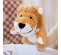 Puppet Muppet Plush Doll Hand Puppet Finger Puppet Ventriloquist Doll Moving Mouth Cow Animal Creature Farm Ranch Zoo Theatre (Lion)