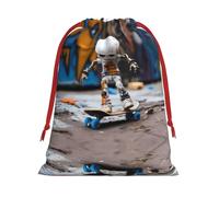 Puppet on skateboard S Patterned Gift Bags - Add a touch of formality to weddings, Christmas, birthdays, and anniversaries - (S - L)