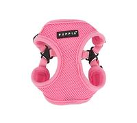 Puppia 4-Point-Dog Harness small dog and medium dog harness - Super soft and comfortable in many colours - Also usable as Puppy Harness - Anti Pull Dog Lead, pink