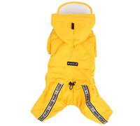 Puppia Authentic Race Track Hooded Jumpsuit, Yellow, Small