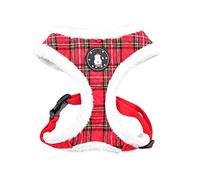 Puppia Christmas Harness - Soft Dog Harness for Christmas -Harness for Small and Medium Dogs - Checkered Red