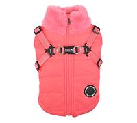 Puppia Dog Coat for small and medium dogs - DONAVAN - cozy warmth and comfort - dog jacket, Pink