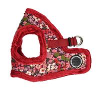 Puppia Dog Harness for small and medium dogs - GIANNI HARNESS B - adjustable und comfortable, Wine Red,XL