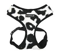 Puppia Dog Harness for small and medium dogs - SERVAL HARNESS A - adjustable und comfortable, Black