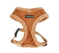 Puppia Dog Harness for small and medium dogs - TERRY HARNESS A - adjustable und comfortable, Brown