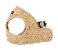 Puppia Dotty Dog Vest Harness B (Step-in) Fashionable Polka Dot Pattern Spring Summer Harness for Small Dogs, Beige, Large