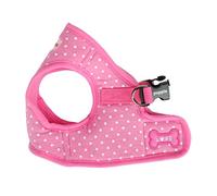 Puppia Dotty Step-in Vest Dog Harness No Pull No Choke Easy Wear Training Walking for Small Dog, Small, Pink