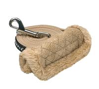 Puppia Douglas Dog Leash Diamond Pattern for Small and Medium Dog, Beige, Medium