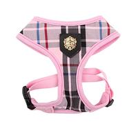 Puppia Junior - Dog Harness small dog - Super soft and comfortable - Also usable as Puppy Harness - Anti Pull Dog Lead, Pink, XL