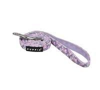 Puppia Kealoha Dog Leash Flower Pattern for Small and Medium Dog, Violet, Medium