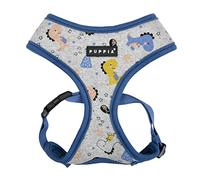 Puppia MINMI Over-The-Head Dog Harness No Choke No Pull Adjustable Chest Belt Walking Training for Small and Medium Dog - Blue - L