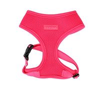 Puppia Neon Dog Harness for small and medium dogs - Super soft and comfortable - Also usable as Puppy Harness, Pink, XL
