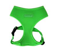 Puppia Neon Dog Harness for small and medium dogs - Super soft and comfortable - Also usable as Puppy Harness, Green, XS