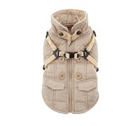 Puppia PAQD-VT1463 Wilkes Winter Coat, S, Beige