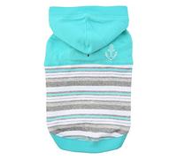 Puppia PASA-TS1605-AQ-XL Oceane Hooded T-Shirt, X-Large