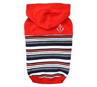 Puppia PASA-TS1605-RD-XL Oceane Hooded T-Shirt, X-Large