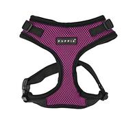 Puppia Ritefit Dog Harness small dog and medium dog harness - Adjustable and Super soft in many colours - Also usable as Puppy Harness - Anti Pull Dog Lead, Purple, L